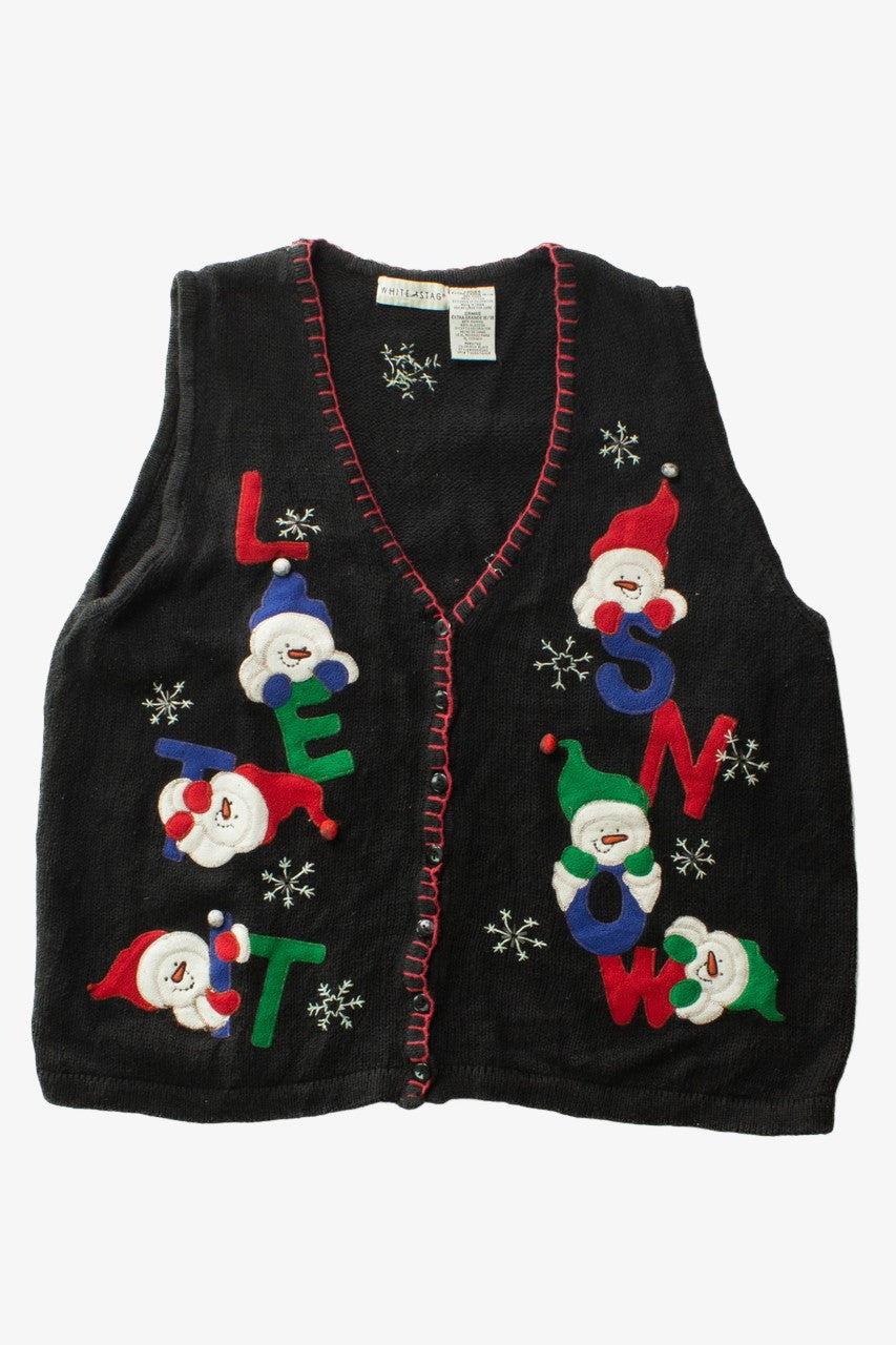 Black Ugly Christmas Vest 63507
