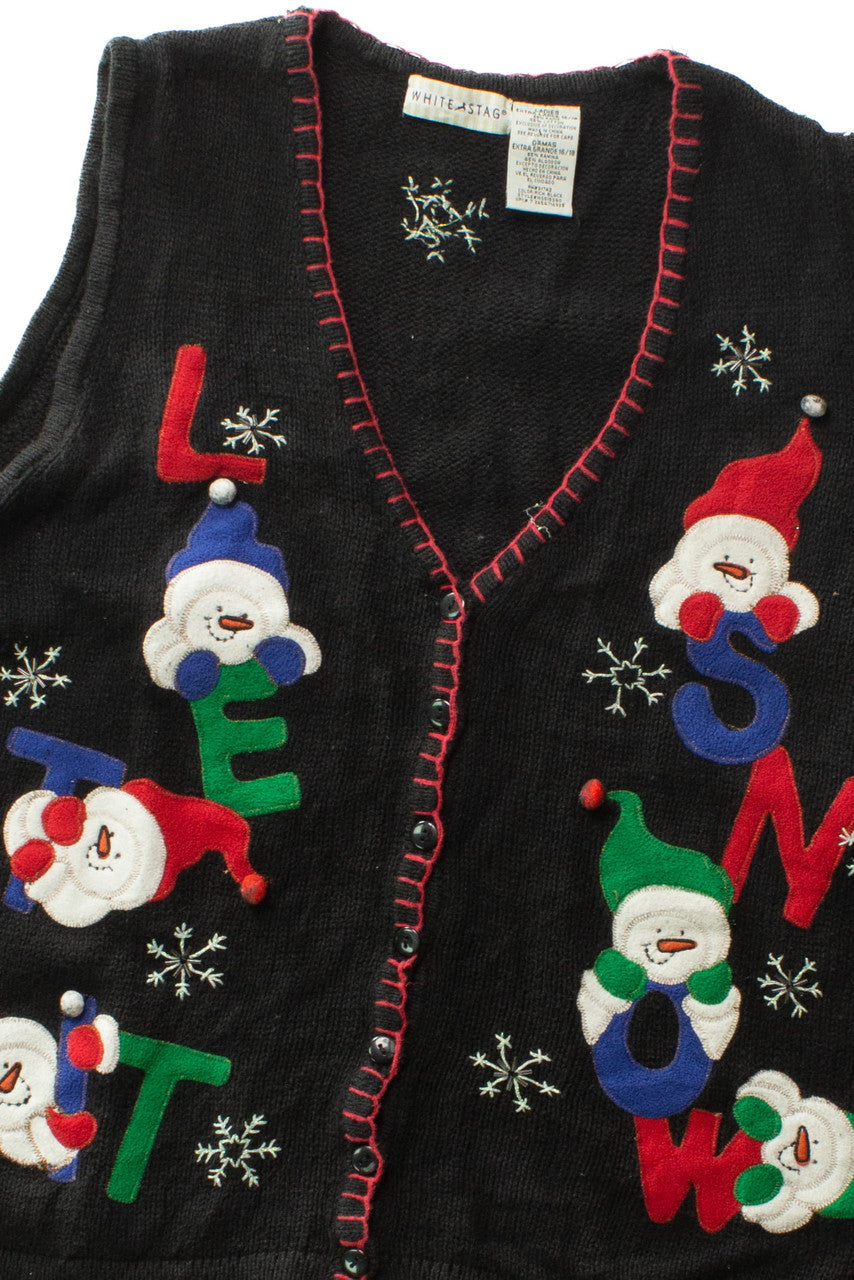 Black Ugly Christmas Vest 63507