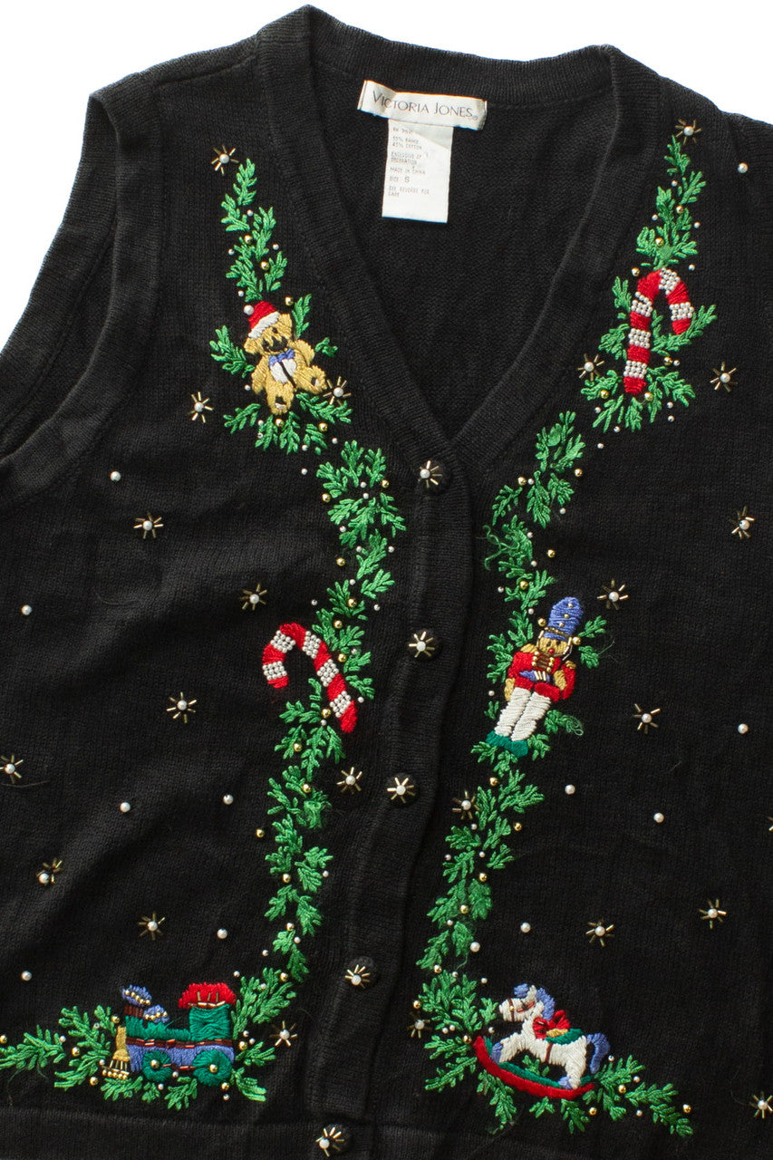 Black Ugly Christmas Vest 63528