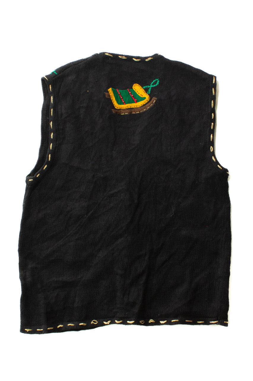 Black Ugly Christmas Vest 63540