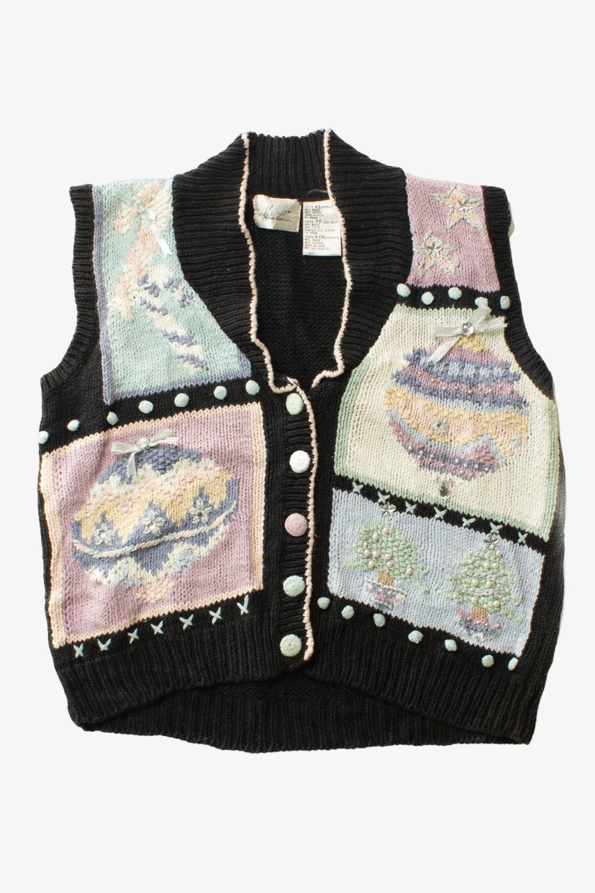 Black Ugly Christmas Vest 63541