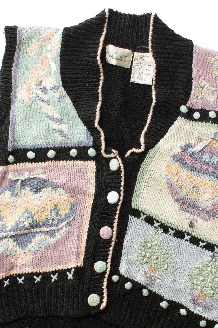 Black Ugly Christmas Vest 63541