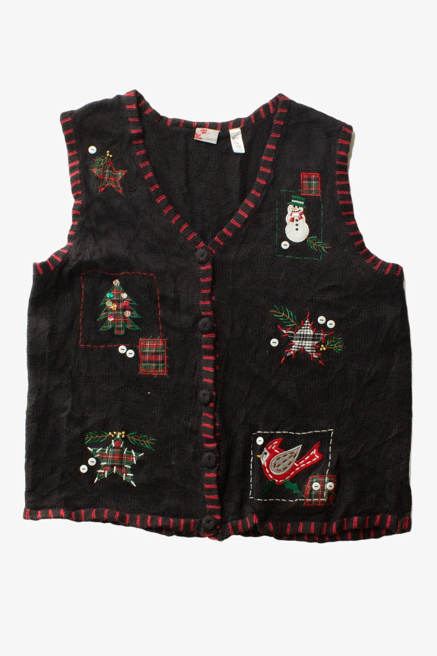 Black Ugly Christmas Vest 63542