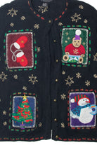 Black Ugly Christmas Cardigan 63557