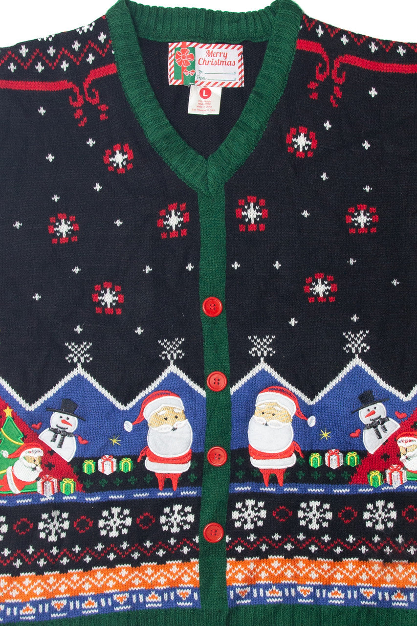 Black Ugly Christmas Vest 63627