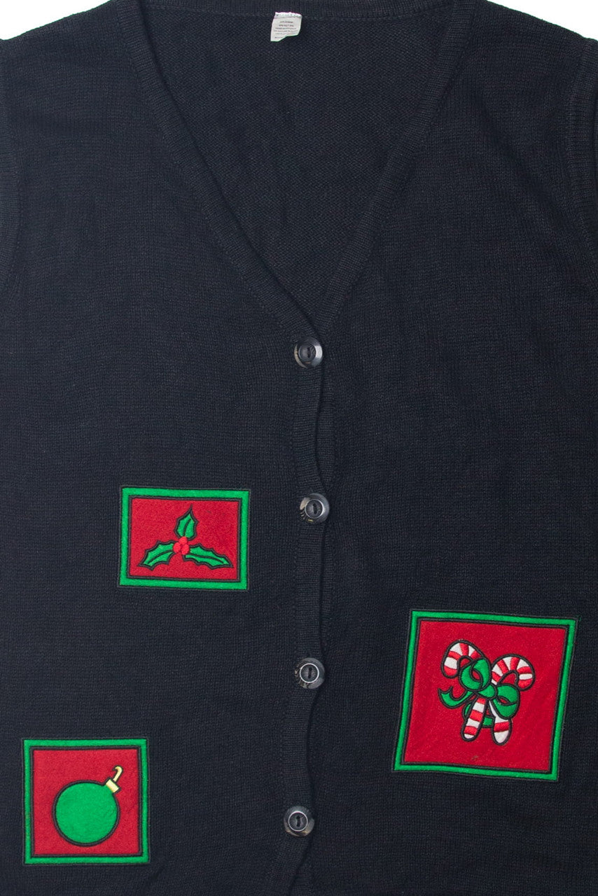 Black Ugly Christmas Vest 63672