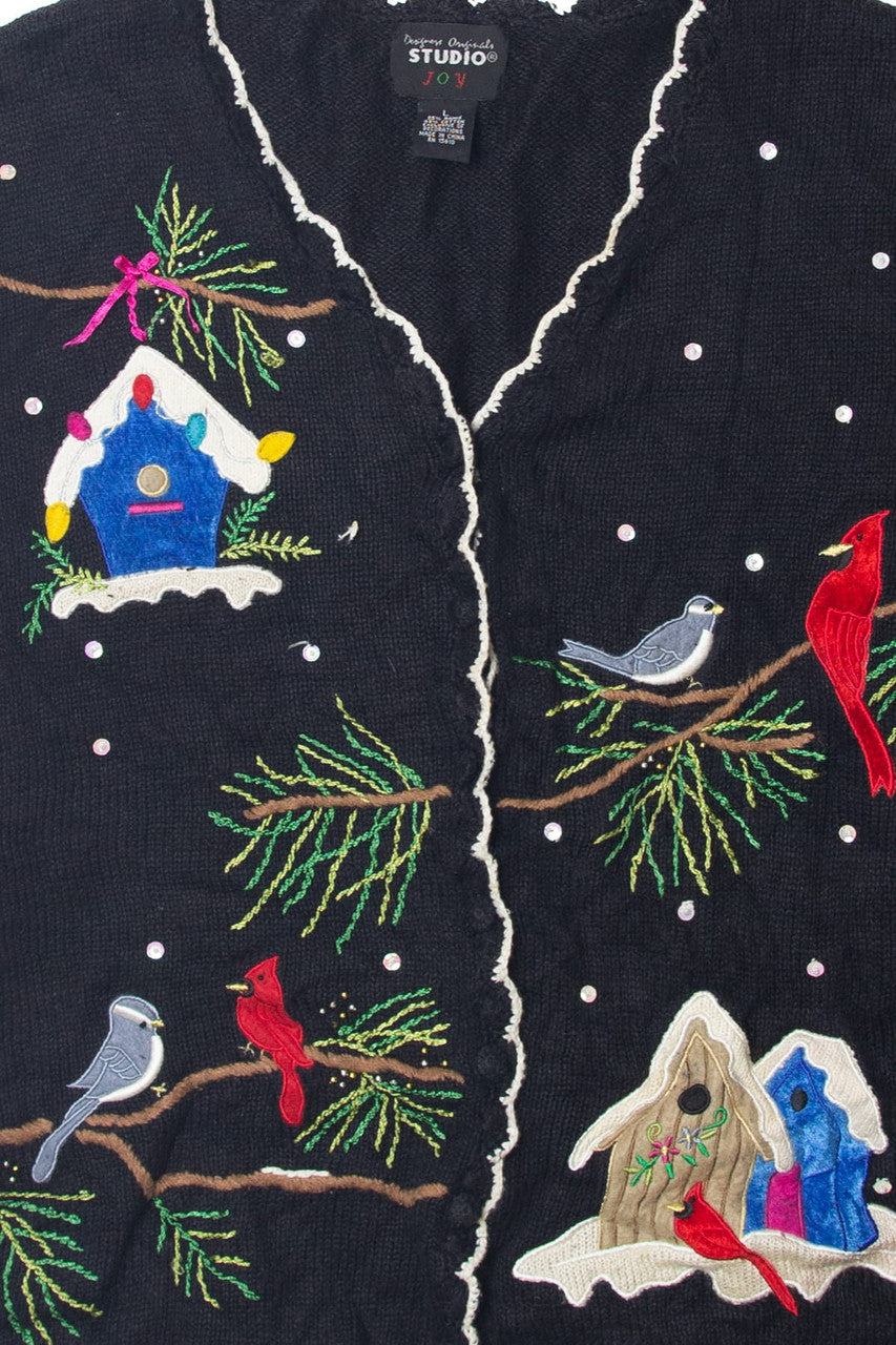 Black Ugly Christmas Cardigan 63696