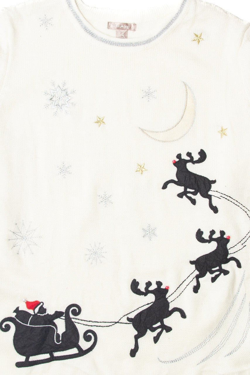 White Ugly Christmas Pullover 63702