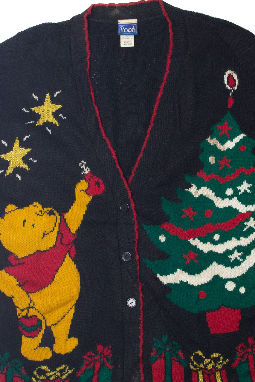 Black Ugly Christmas Sweater Winnie The Pooh 63721