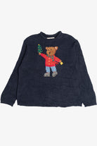 Marisa Christina Christmas Bear Navy Ugly Christmas Sweater 63739