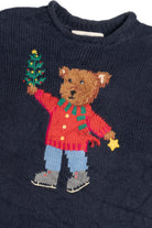 Marisa Christina Christmas Bear Navy Ugly Christmas Sweater 63739