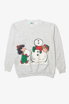 Peanuts Building Snowman Ugly Christmas Sweater 63752
