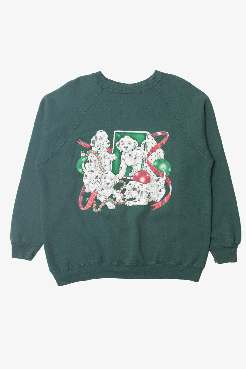 Vintage Dalmatian Puppies Ugly Christmas Sweater 63758