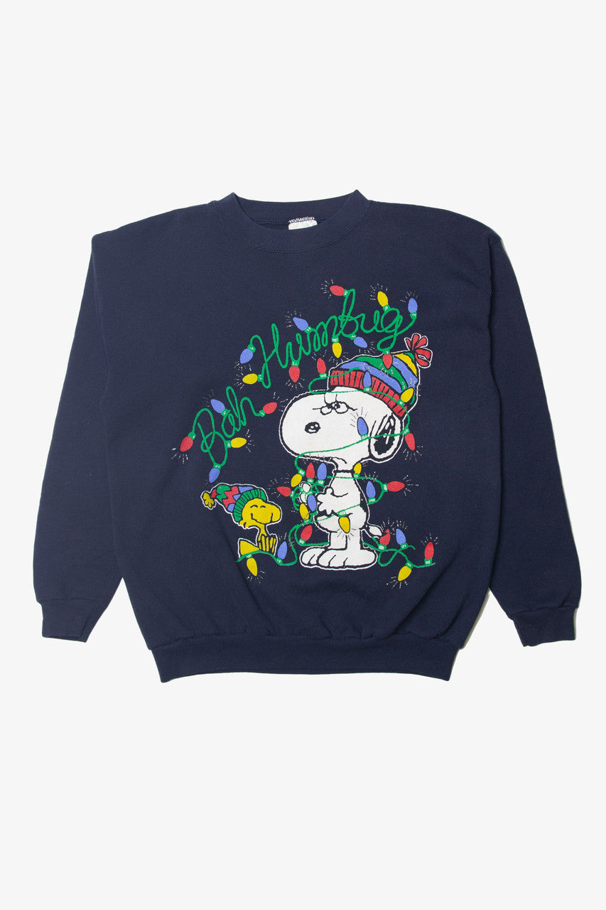 Snoopy And Woodstock "Bah Humbug" Peanuts Ugly Christmas Sweater 63761