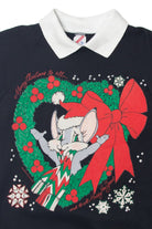 Mouse In Wreath "Merry Christmas To AllUgly Christmas Sweatshirt 63767