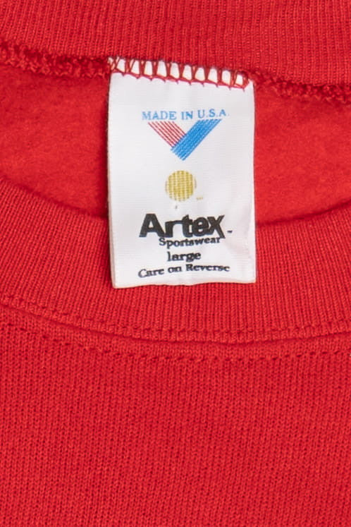 Vintage "Merry Christmas" Taz Looney Tunes Ugly Christmas Sweatshirt (1990s)