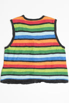 Black Rainbow Stripe Ugly Christmas Vest 63797