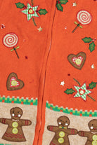 Vintage Orange Gingerbread Ugly Christmas Vest 63799