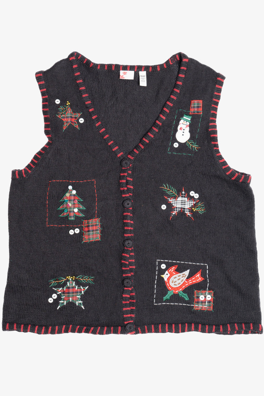 Black Ugly Christmas Vest 63805