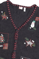 Black Ugly Christmas Vest 63805