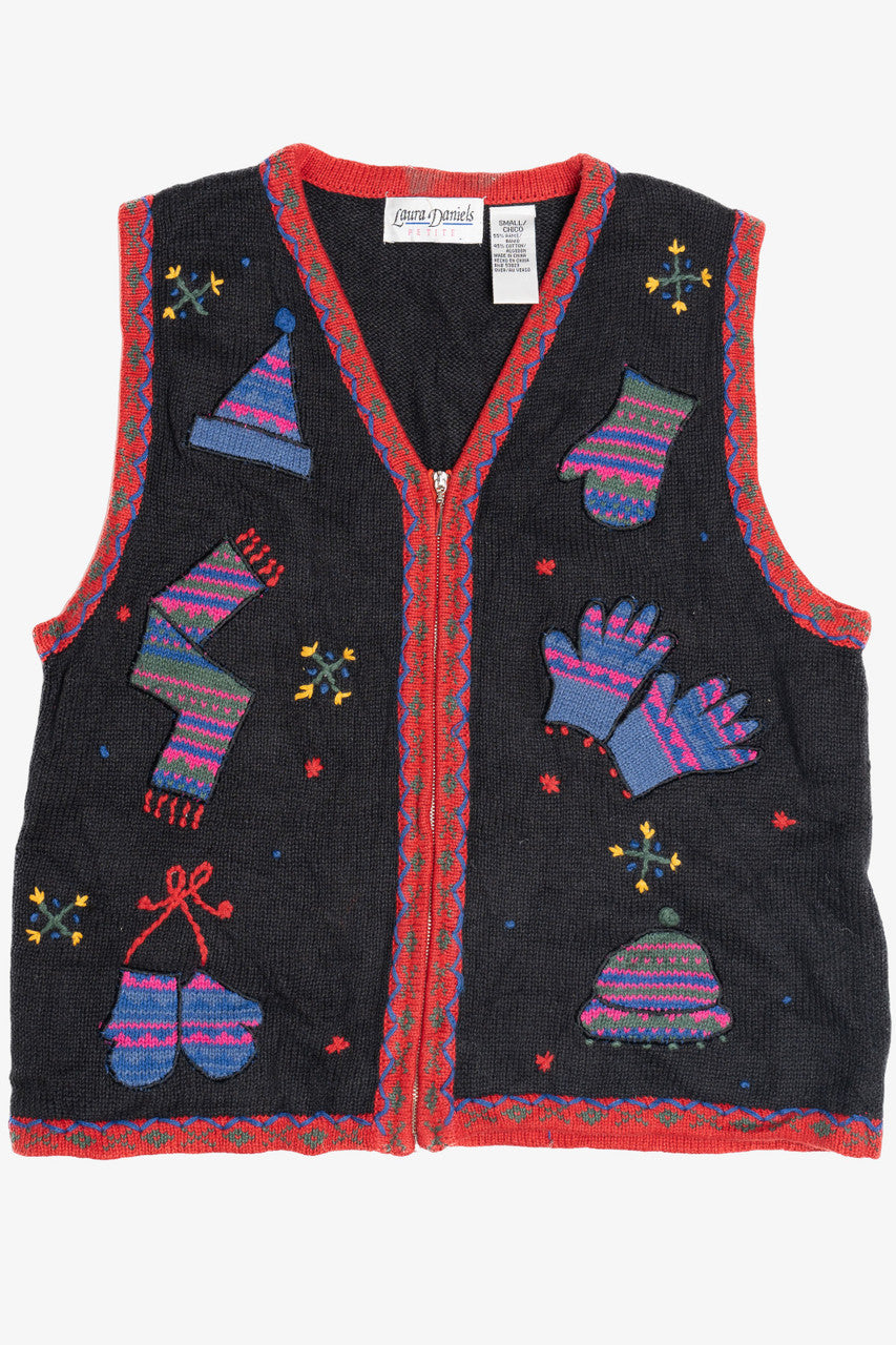 Black Winter Accessories Ugly Christmas Vest 63806