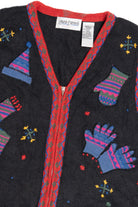 Black Winter Accessories Ugly Christmas Vest 63806