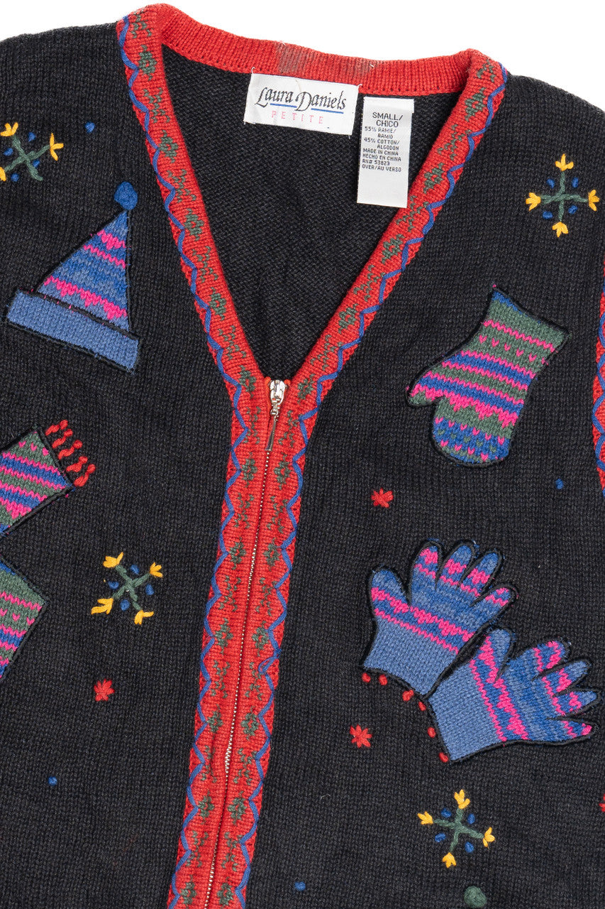 Black Winter Accessories Ugly Christmas Vest 63806