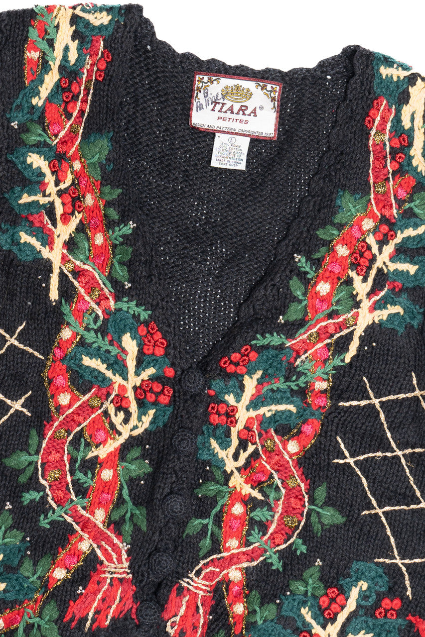 Black Ugly Christmas Vest 63808