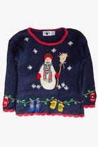 Kids Blue Ugly Christmas Pullover 63818