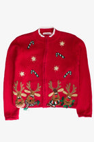 Kids Red Ugly Christmas Cardigan 63821