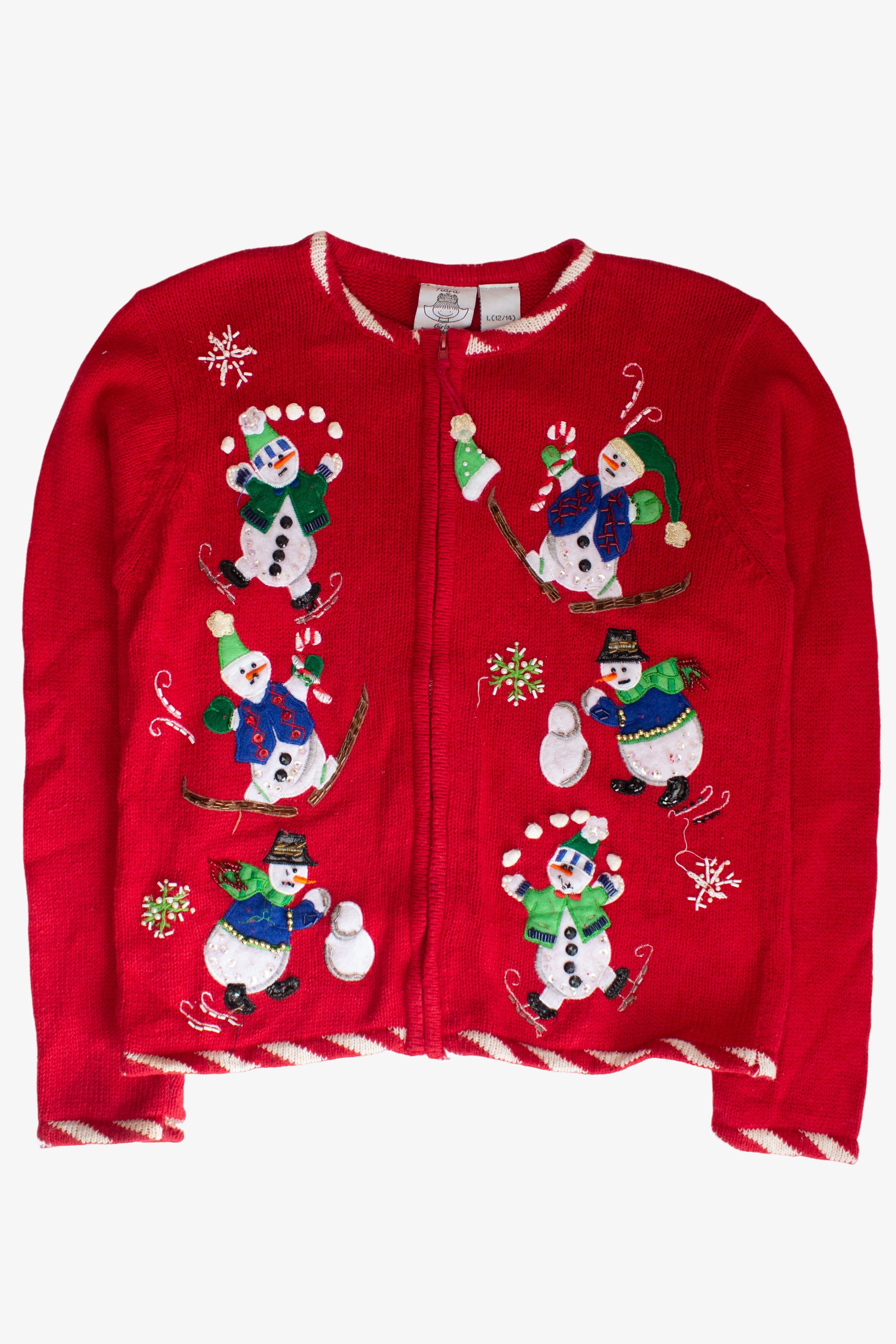 Kids Red Ugly Christmas Cardigan 63828
