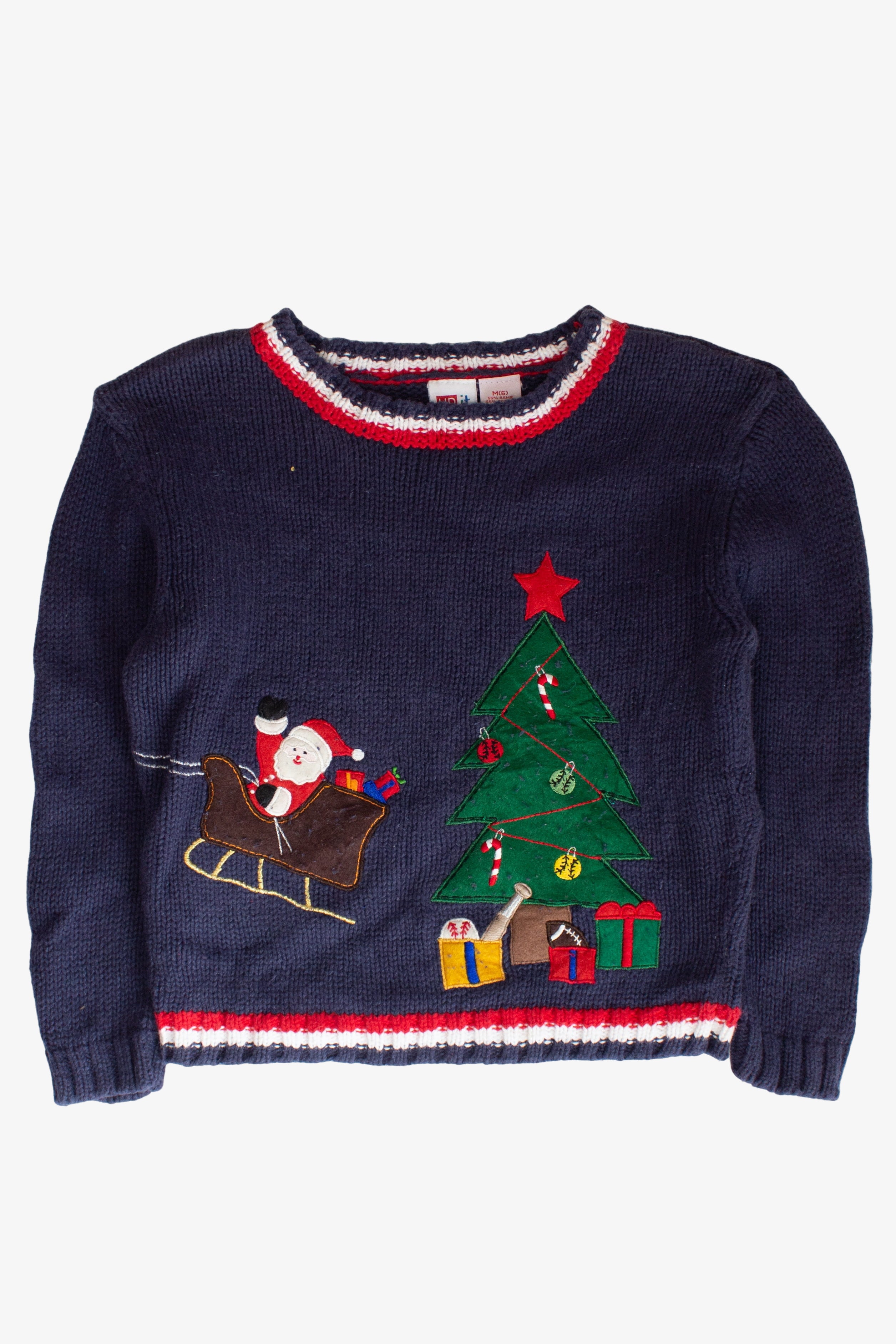 Kids Blue Ugly Christmas Pullover 63829