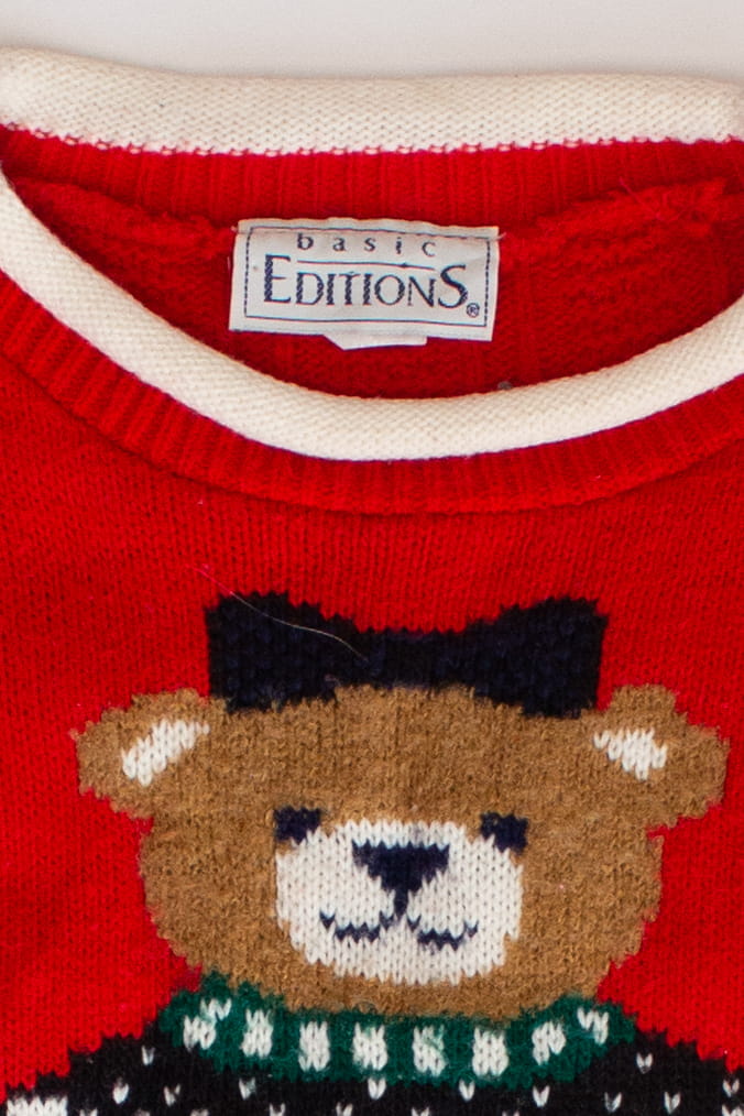 Kids Red Ugly Christmas Pullover 63834
