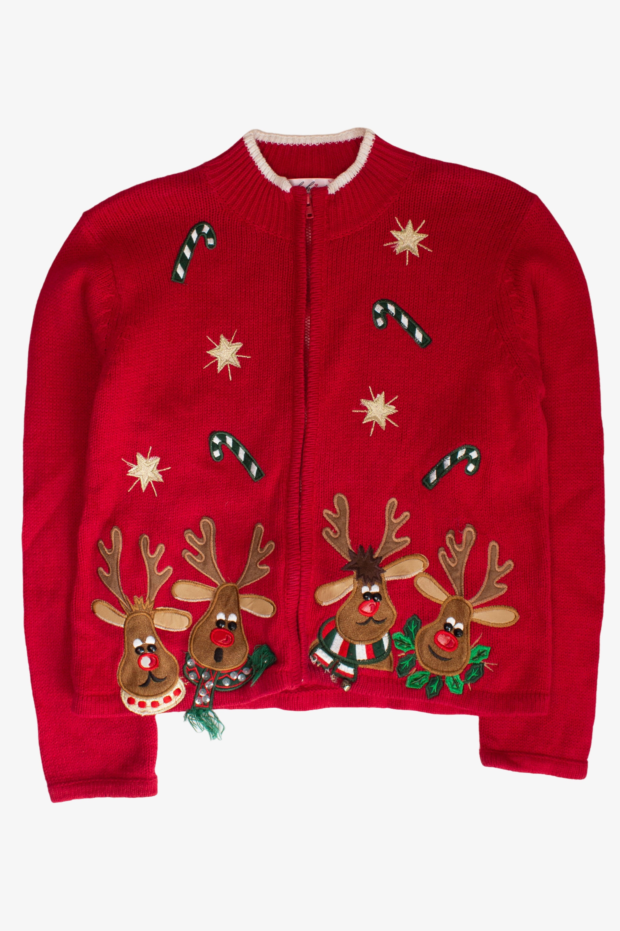 Kids Red Ugly Christmas Cardigan 63839