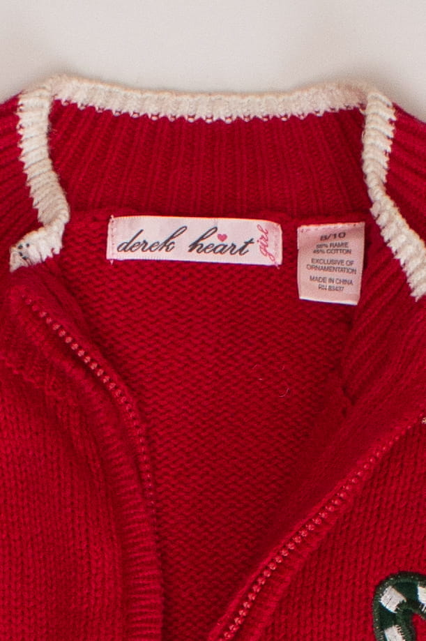 Kids Red Ugly Christmas Cardigan 63839