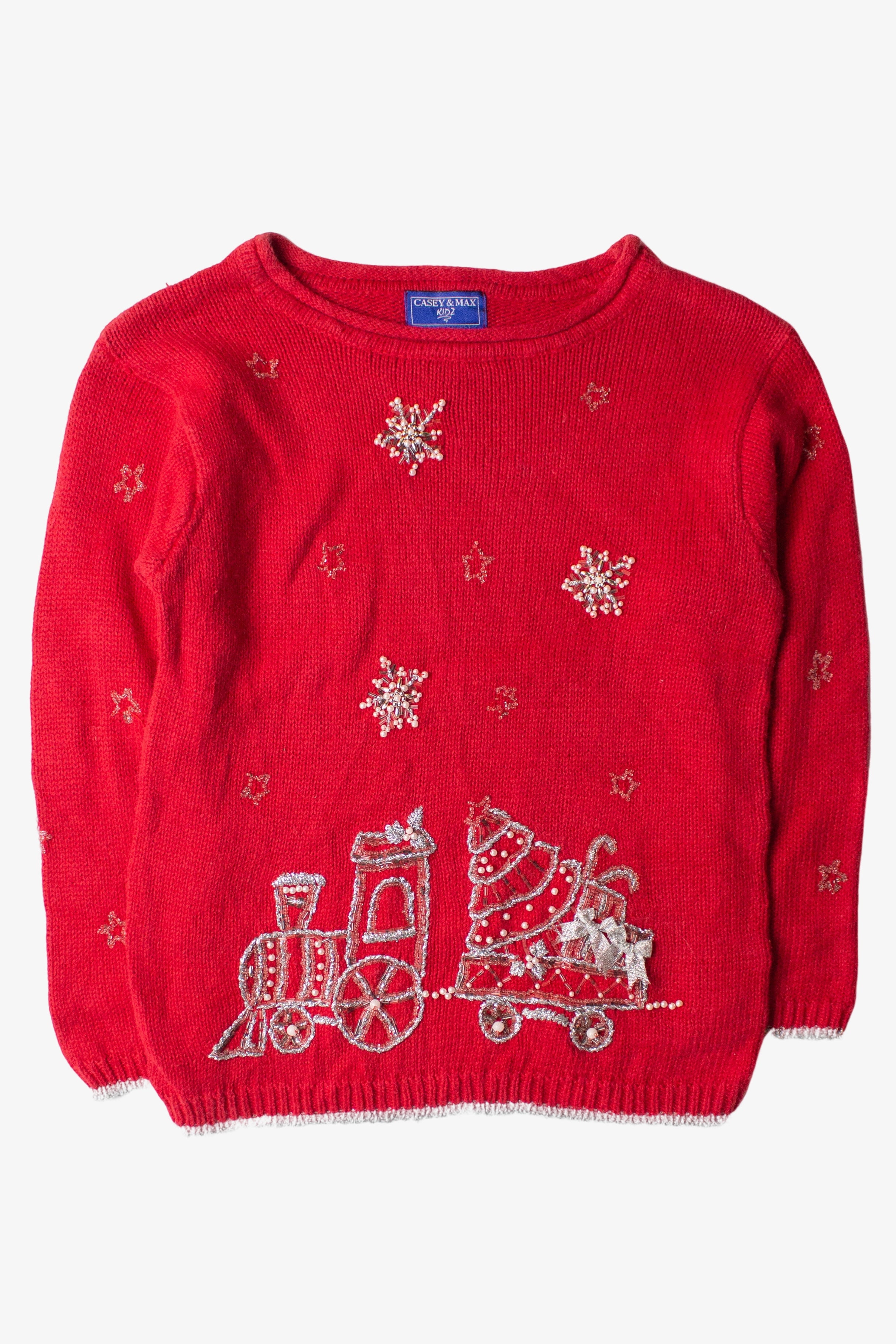 Kids Red Ugly Christmas Pullover 63849