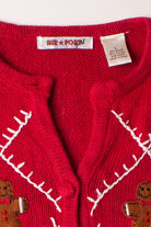 Kids Red Ugly Christmas Cardigan 63851