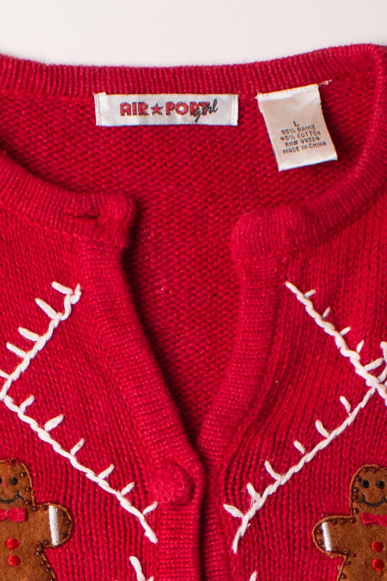 Kids Red Ugly Christmas Cardigan 63851