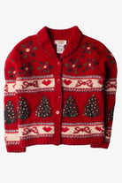 Kids Red Ugly Christmas Cardigan 63856