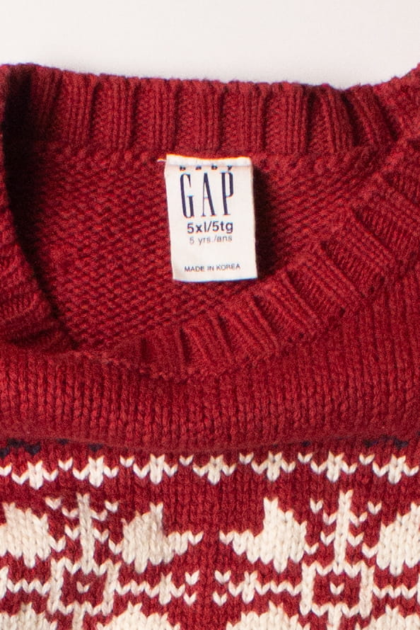 Kids Red Ugly Christmas Pullover 63858