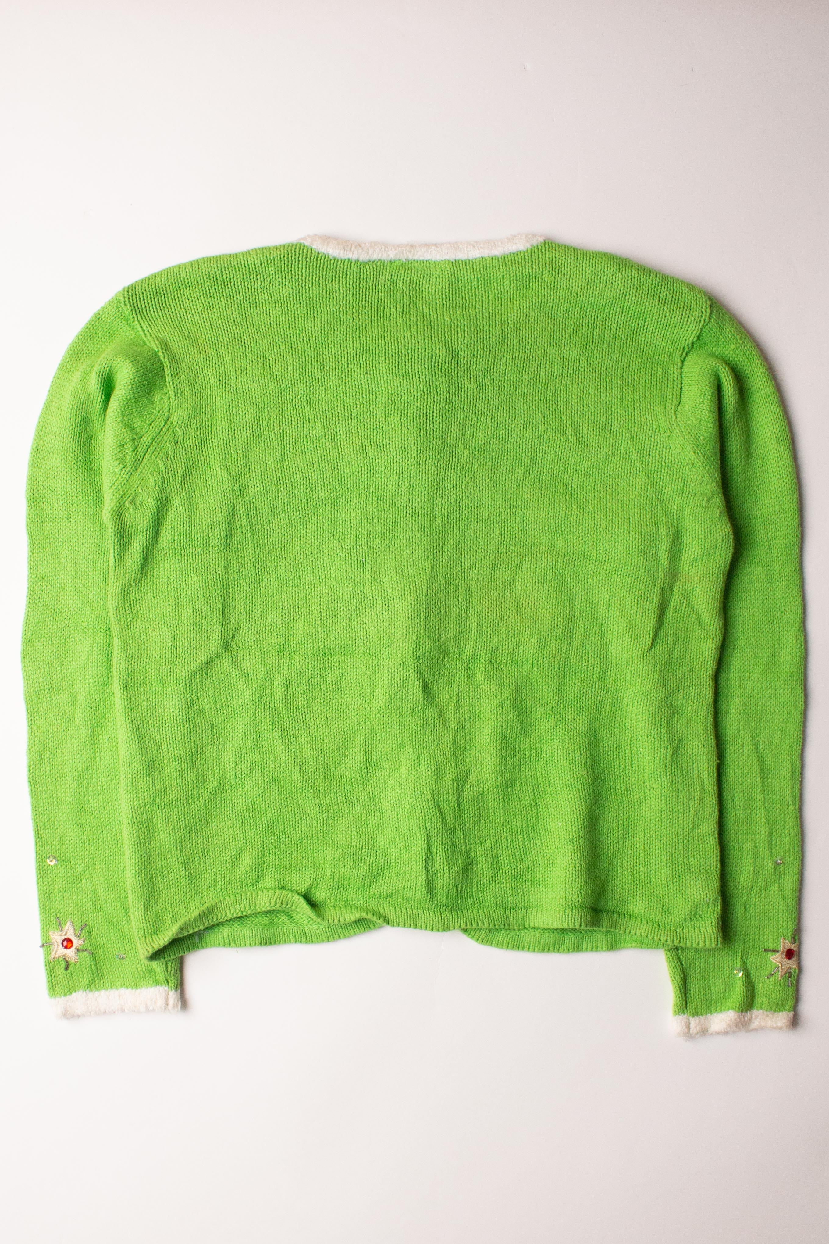 Kids Green Ugly Christmas Cardigan 63859