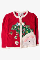Kids Red Ugly Christmas Cardigan 63864