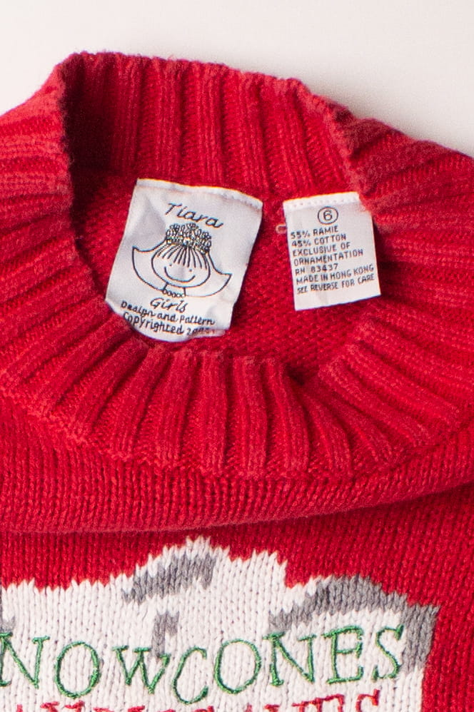 Kids Red Ugly Christmas Pullover 63866