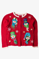 Kids Red Ugly Christmas Cardigan 63871