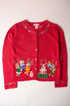 Kids Red Ugly Christmas Cardigan 63875