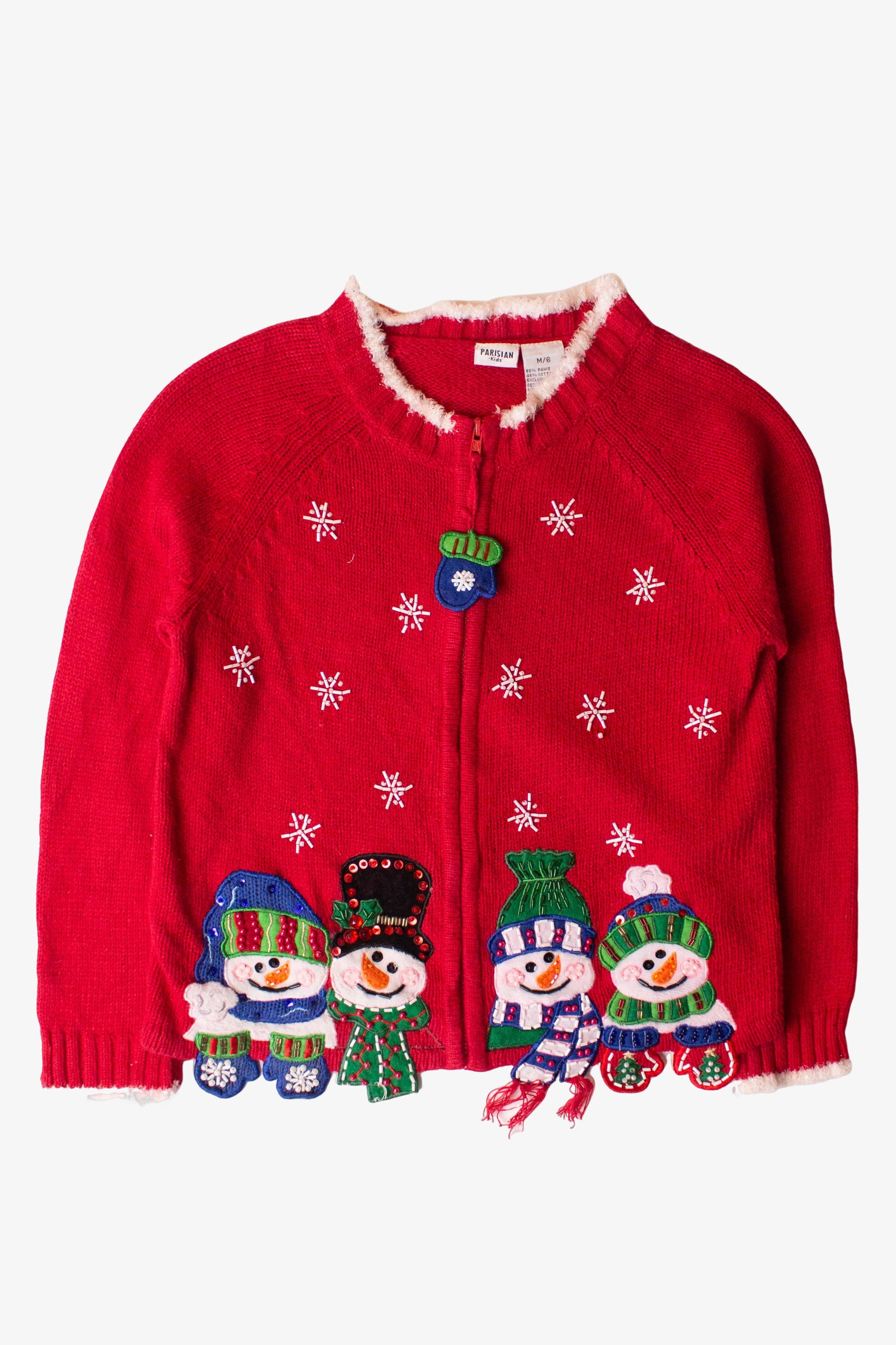 Kids Red Ugly Christmas Cardigan 63876