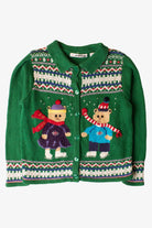 Kids Green Ugly Christmas Cardigan 63877