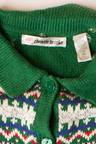 Kids Green Ugly Christmas Cardigan 63877