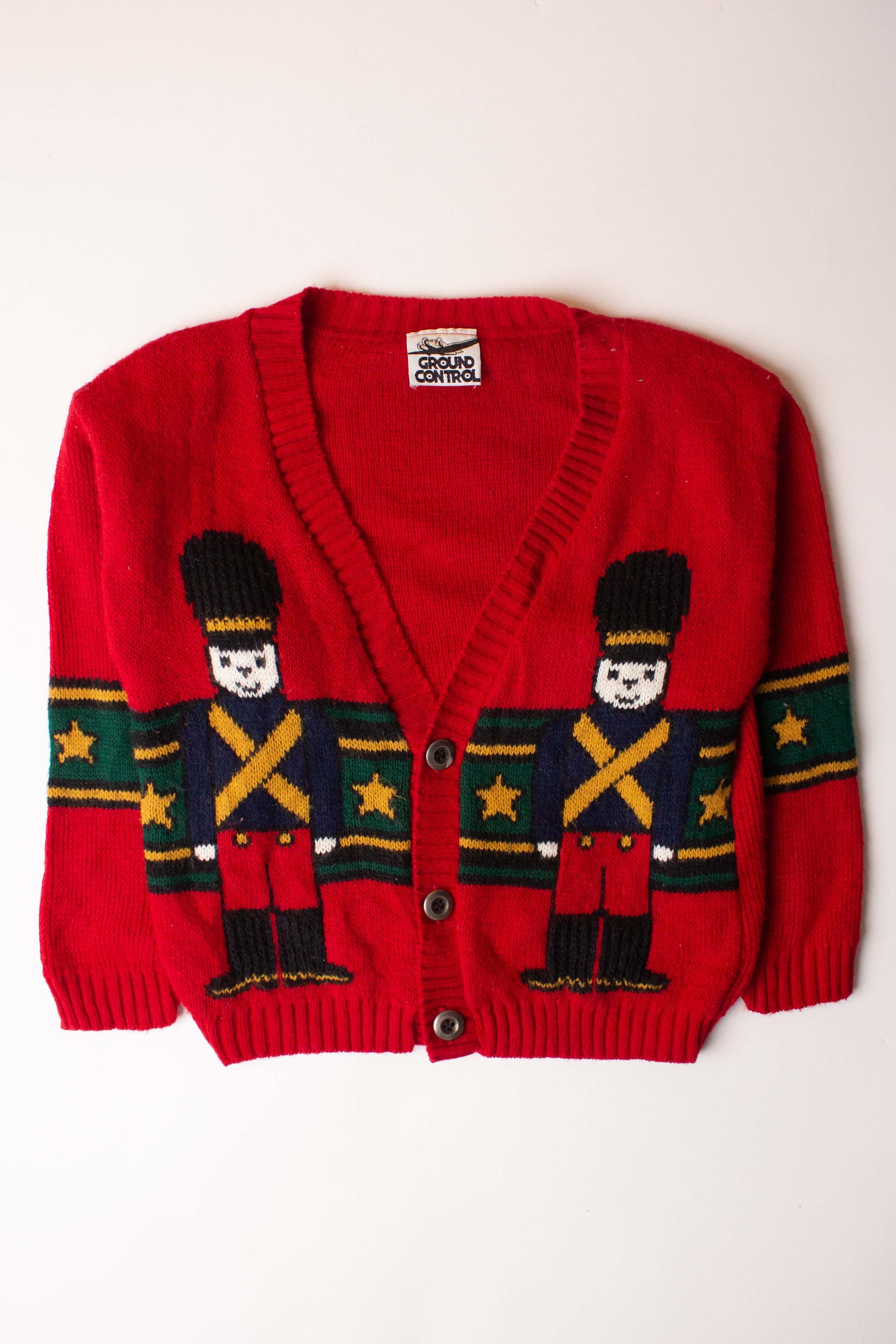 Kids Red Ugly Christmas Cardigan 63882