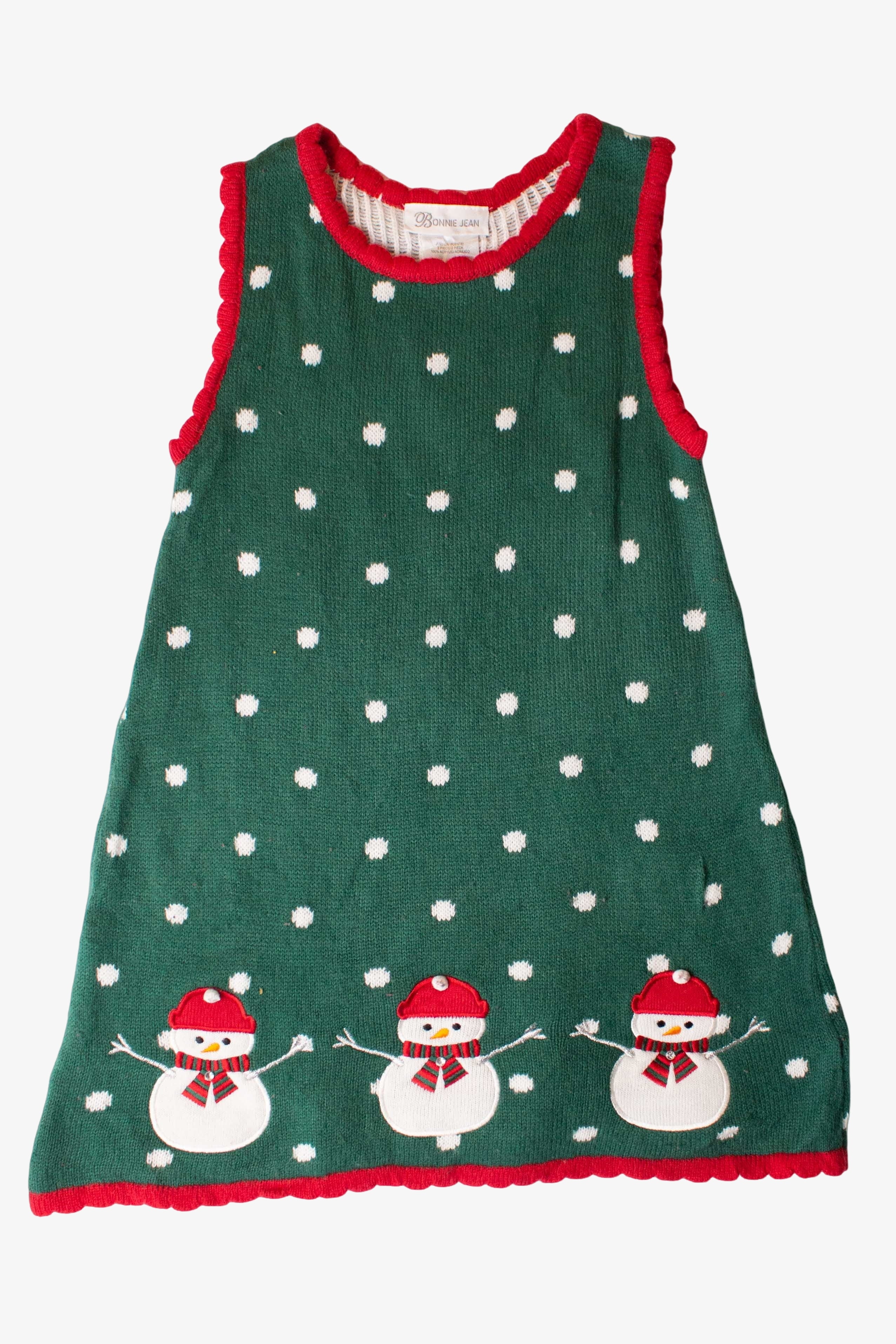 Kids Green Ugly Christmas Dress 63883